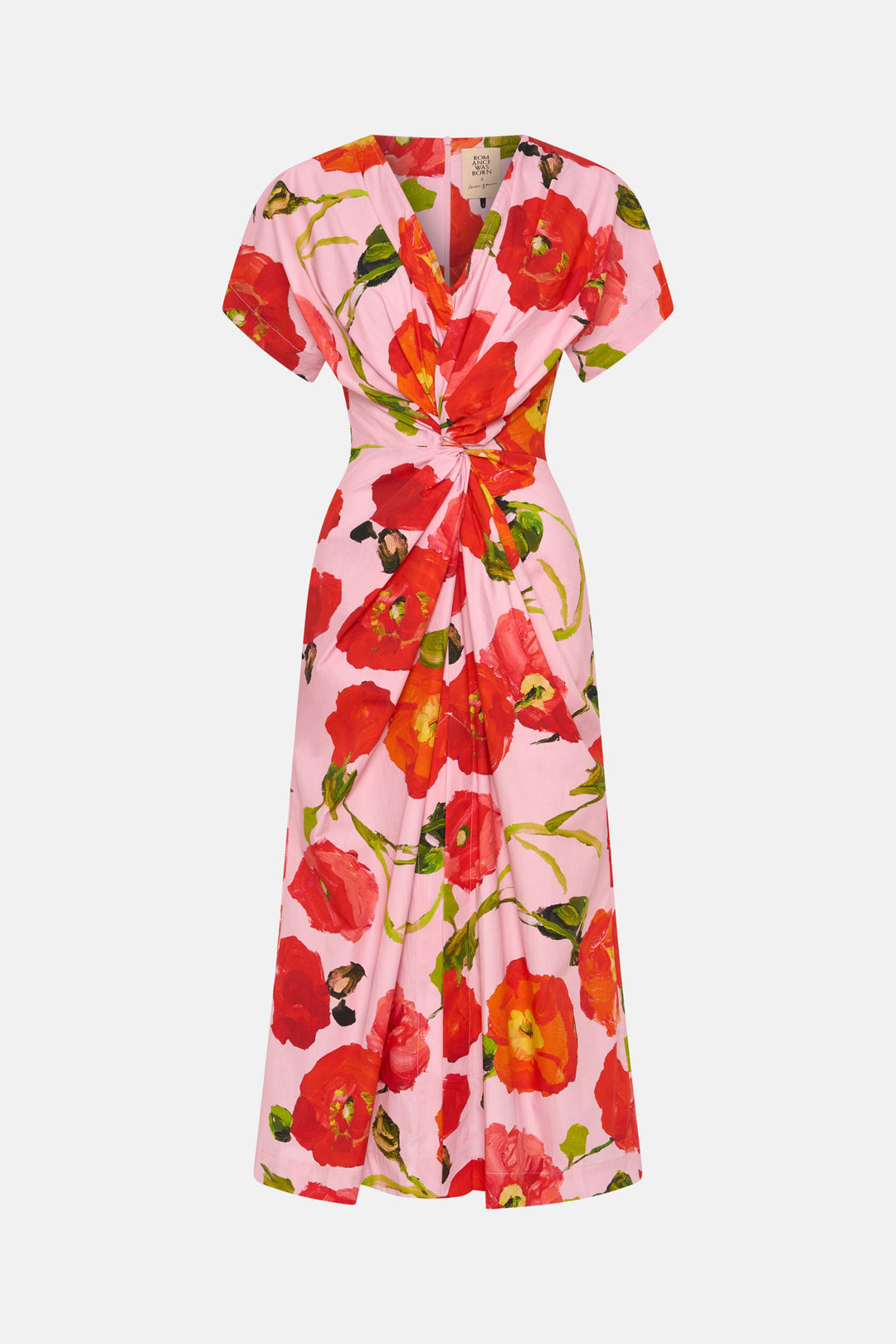 Pink Poppy Twist Dress – Romance Was Born