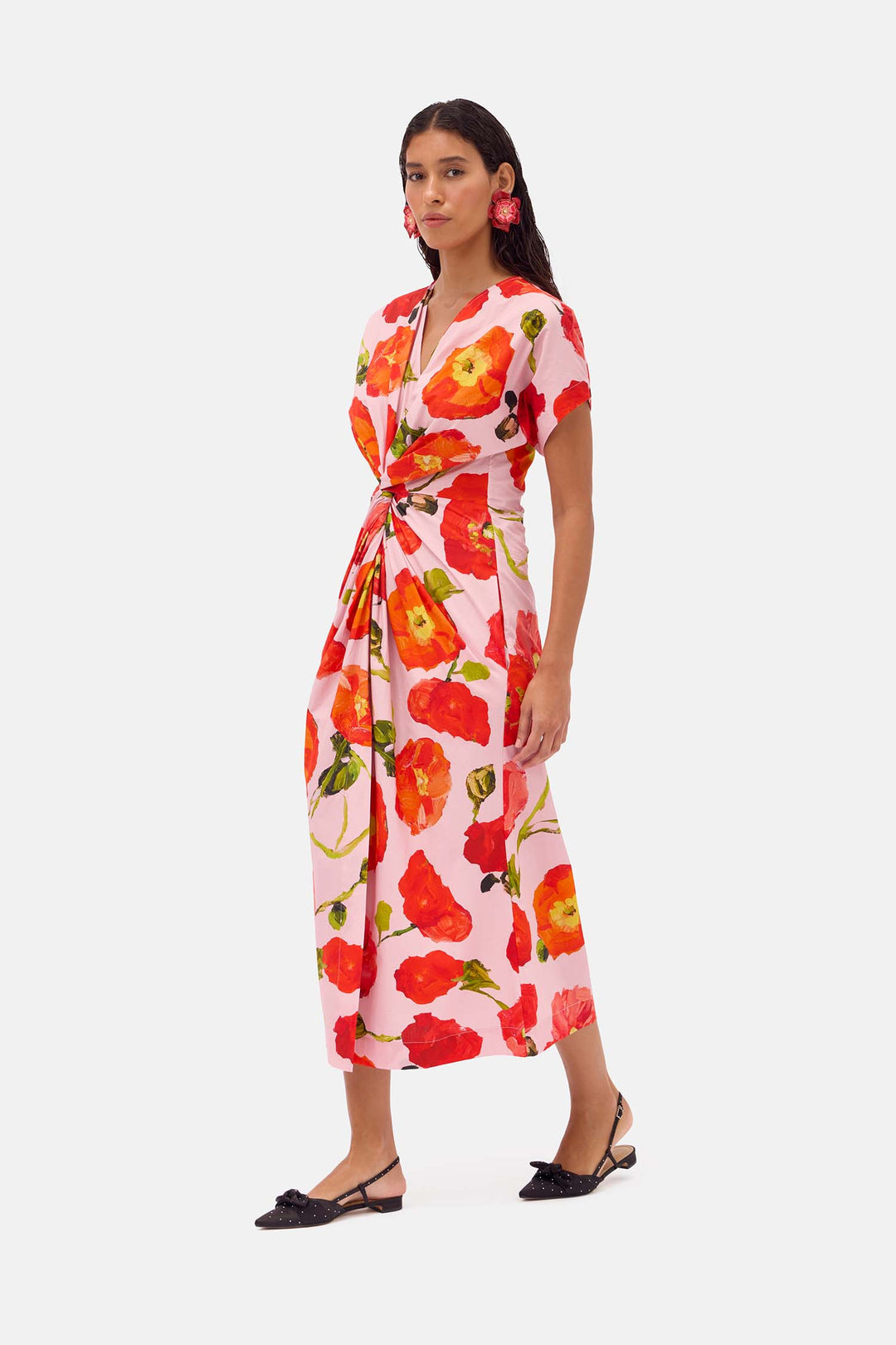 Pink Poppy Twist Dress – Romance Was Born